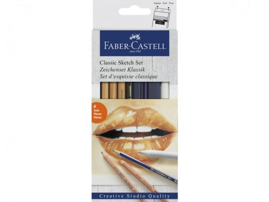 Faber-Castell Goldfaber Drawing Set Classic schetspotloden (6-delig)